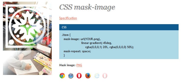 css mask