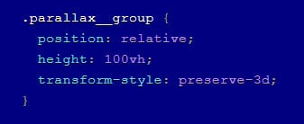 parallax effect css