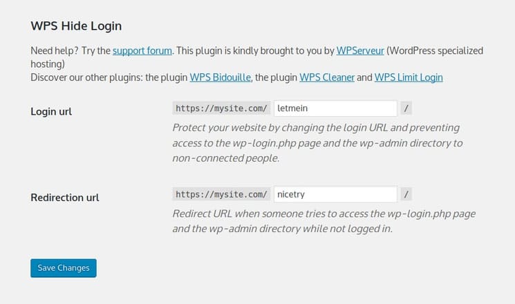 wordpress safe login