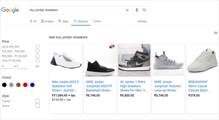 Google Shopping ads